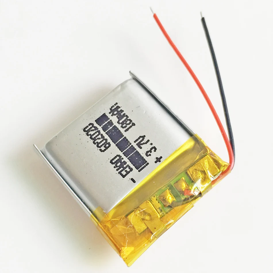 Batería recargable LiPo de polímero de litio de 3,7 V, 180mAh, potencia 602020, para Mp3, GPS, PSP, pieza electrónica, reloj inteligente Bluetooth - imagen 4