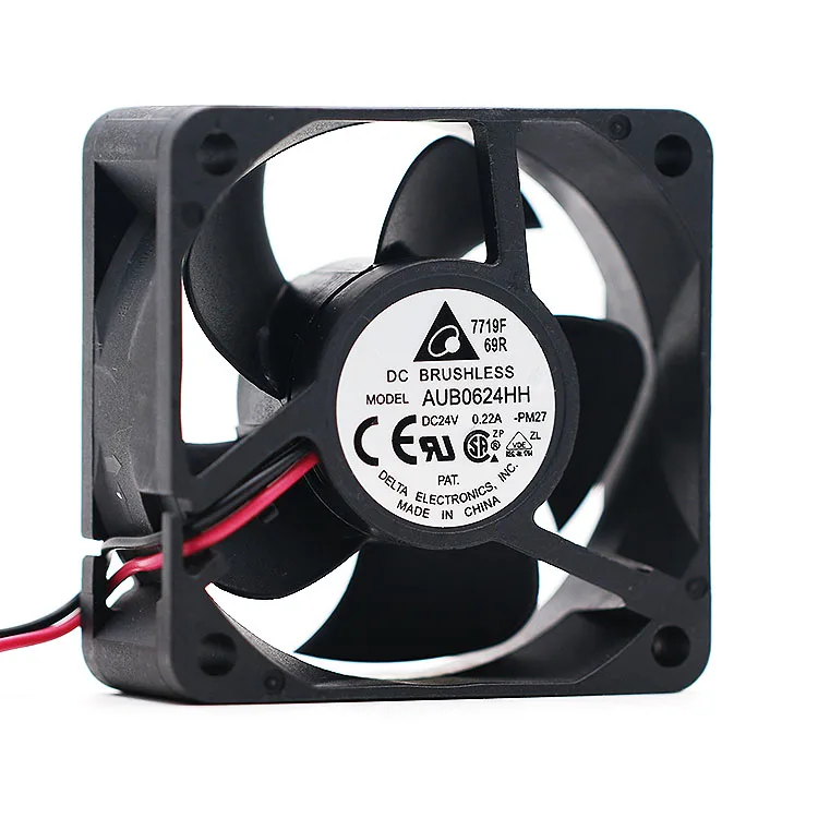 Ventilador de radiador, inversor para delta AUB0624HH 6025 6cm 24V 0.22A, 2 uds. - imagen 2