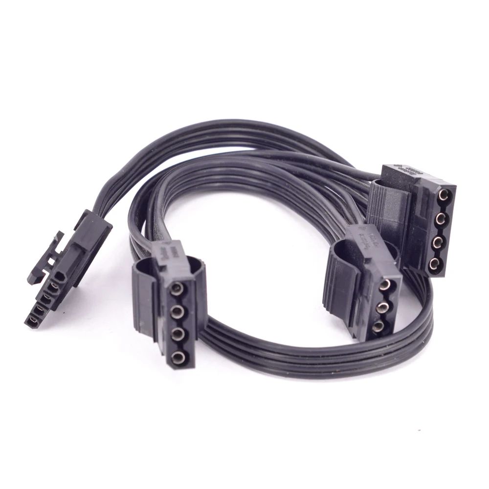 Cable de alimentación PSU Molex IDE 5P, periférico de 5 pines, 1 a 3 puertos, 4 pines, para Cooler Master G750M G650M G550M Modular - imagen 5