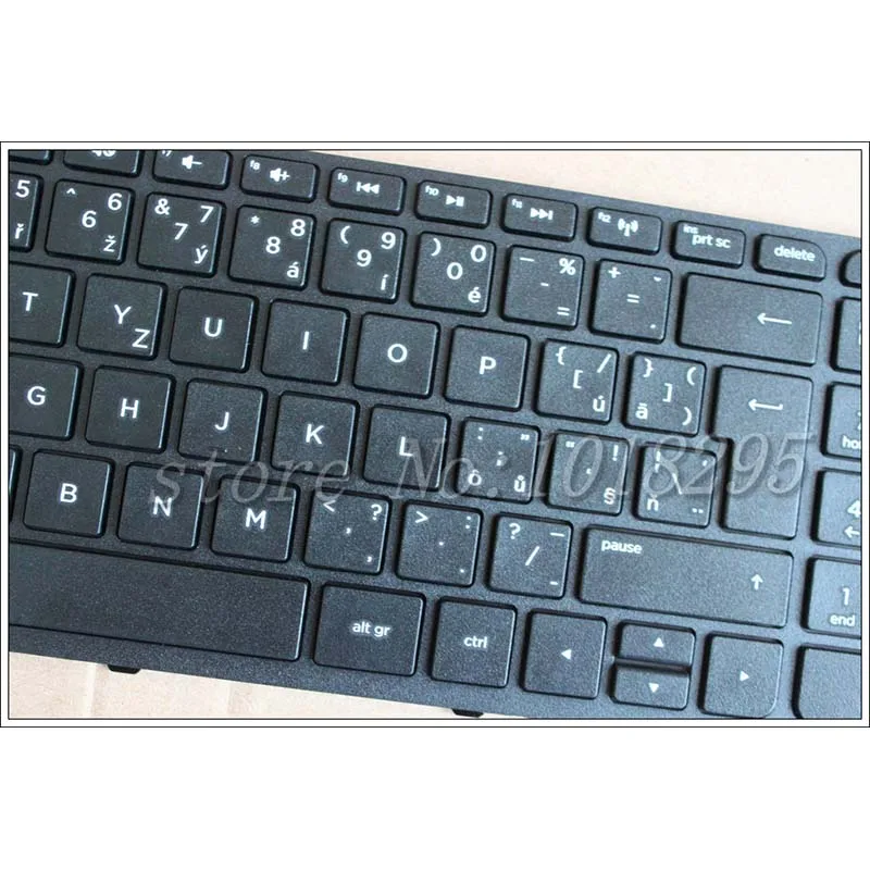 Teclado checo para HP Pavilion 15E 15N 15T 15-N 15-E 15-E000 15-N000 15-N100 15T-E000 15T-N100 15-e087sr R65 CZ, marco negro - imagen 2