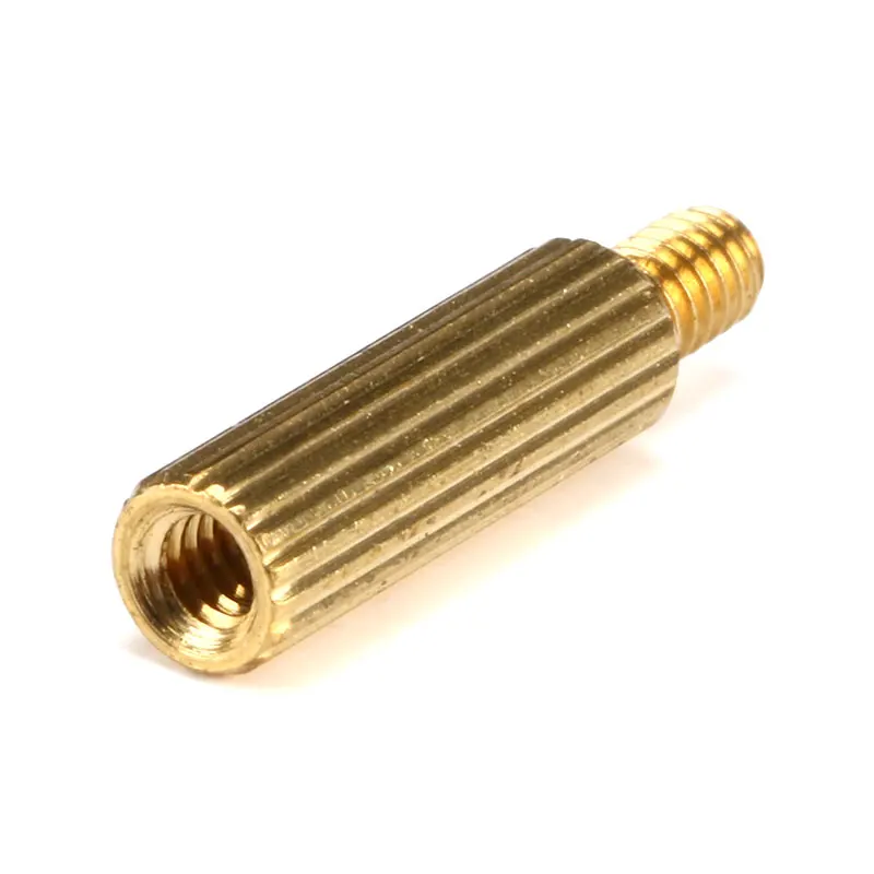 Knurl redondo de latón M2, espaciador de placa base PCB de Pilar roscado, tornillo de perno hueco NutM2 * L + 3mm, 50 unidades - imagen 3