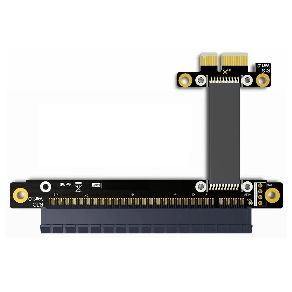 Cable Riser PCIe 1x a 16x Flexible Tarjeta Gráfica GPU para PCs - imagen 3