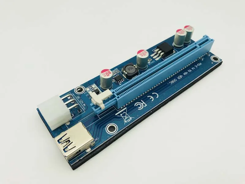 Tarjeta vertical VER 006C PCI-E de 60CM, Cable USB 100, SATA a 6 pines, para miner bitcon ETH, tarjeta elevadora de minería, envío rápido, 3,0 Uds. - imagen 3