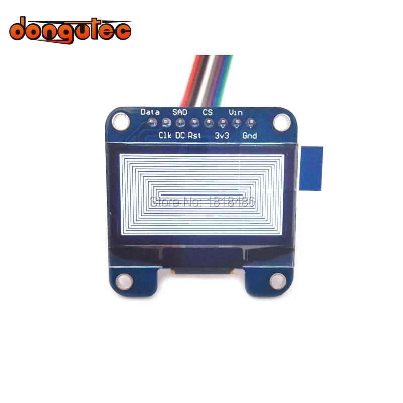 1,3" SSD1306 128x64 I2C/SPI OLED módulo pantalla gráfica blanca monocromática - imagen 5