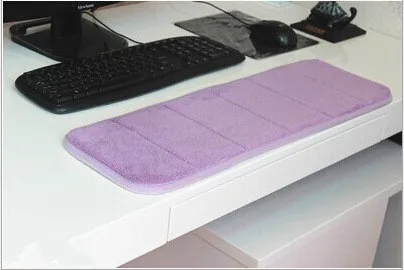 Almohadilla para teclado de algodón con memoria Ultra, suave, absorbente del sudor, antideslizante, para muñeca y codo, regalo para mesa de oficina, ordenador de escritorio - imagen 3