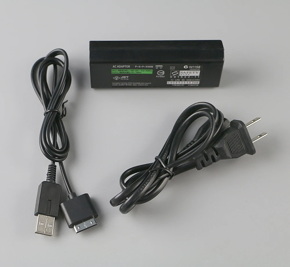 20 juegos UE/EE. UU. enchufe pared del hogar cargador USB fuente de alimentación adaptador de CA para PlayStation portátil PSP Go pspgo Cable de carga Cable de datos - imagen 5
