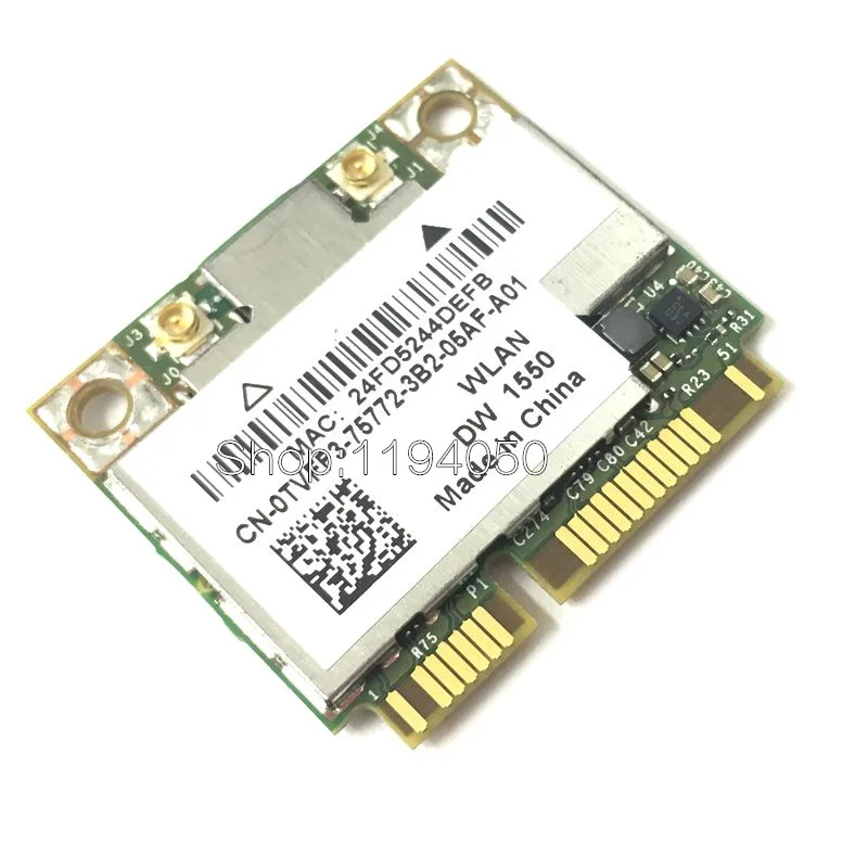 WDXUN para tarjeta WiFi BCM94352HMB DW1550 + Bluetooth 4,0 867Mbps WLAN inalámbrico-AC 867Mbps 802.11ac PCI-E 2,4 GHz 5GHz - imagen 5