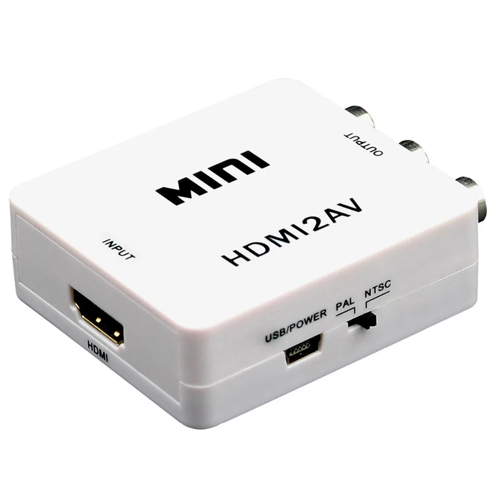 Mini convertidor de vídeo HD de fábrica, caja HDMI a AV/CVBS L/R, adaptador de vídeo 1080P HDMI2AV, compatible con salida NTSC y PAL - imagen 3