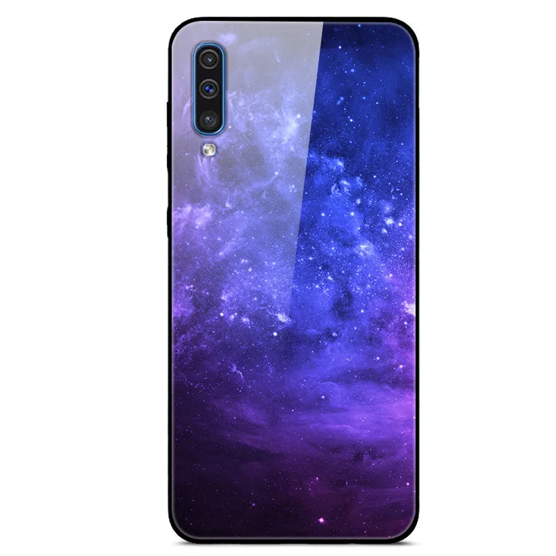 Para Samsung A50 funda A51 vidrio templado planeta espacio cubierta trasera de cristal para Samsung Galaxy A50S A51 A50 A 50 Fundas Coque - imagen 3