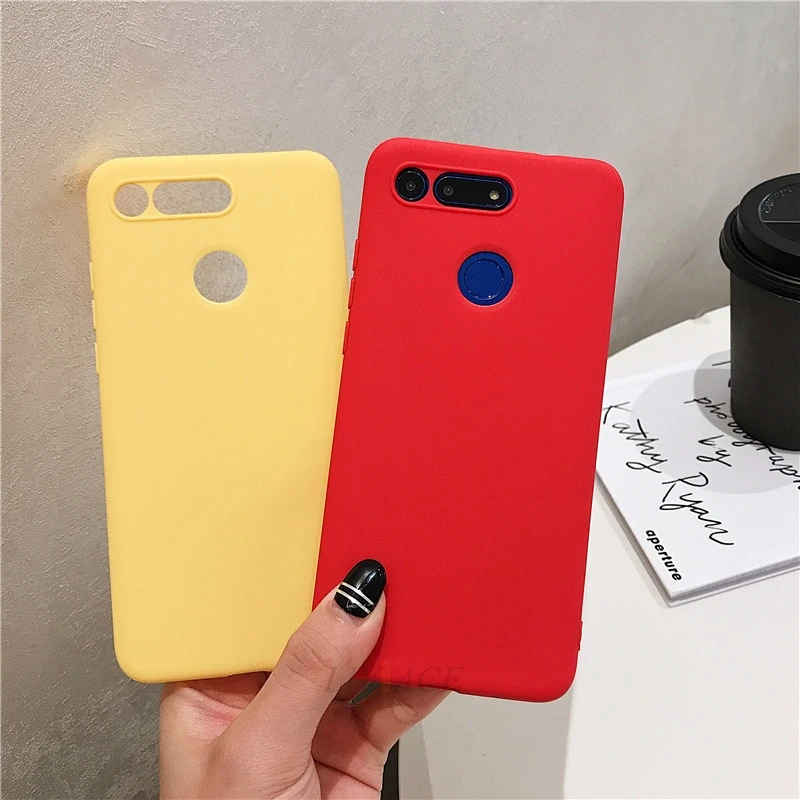 Funda para huawei honor view 20 v20, cubierta trasera de tpu suave, color negro mate, caramelo, para huawei honor view20 - imagen 5