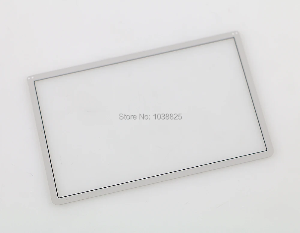 50 unids/lote negro blanco marco de pantalla superior cubierta de lente película protectora de pantalla LCD para nueva consola 3DS