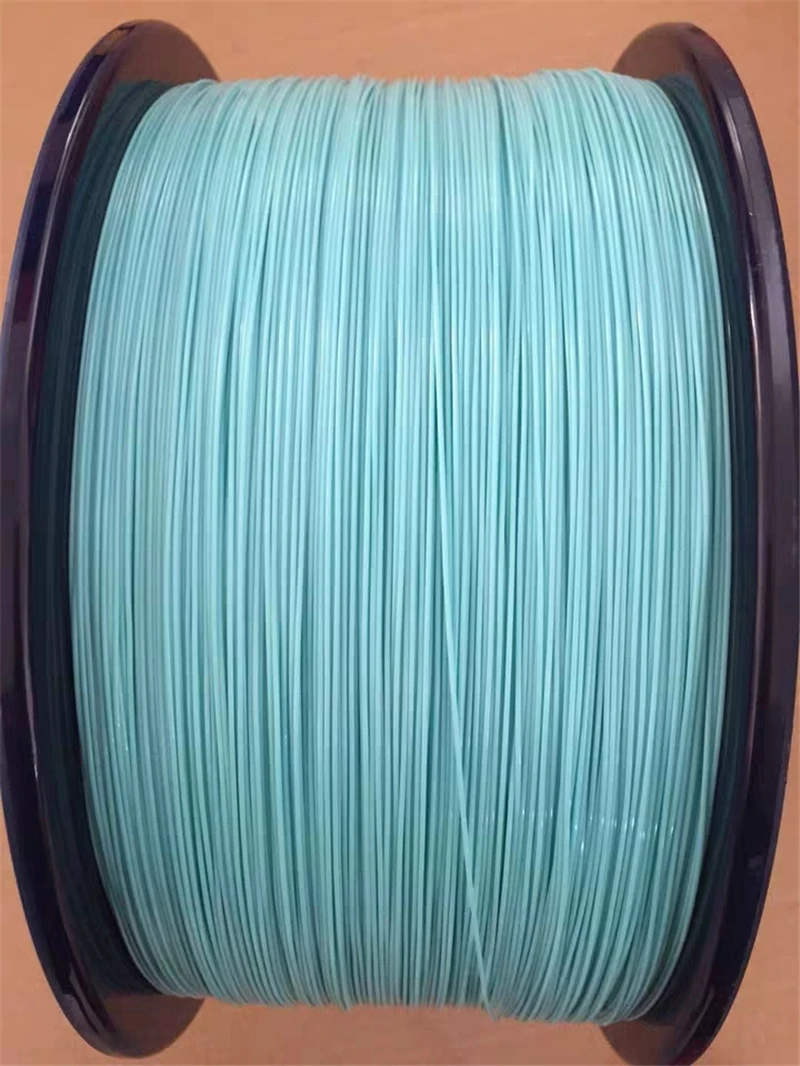 Cable de fibra óptica 0,9mm ajustado OM3-300 multicolor aqua color para coletas de fibra ftth cable de fibra óptica 2,5 km/rollo ELINK 2500mtr - imagen 3