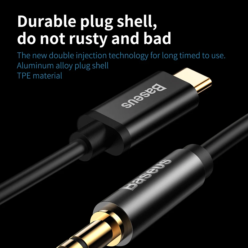 Baseus Cable USB‑C a 3,5mm Audio Auxiliar para Auriculares y Altavoces - imagen 5