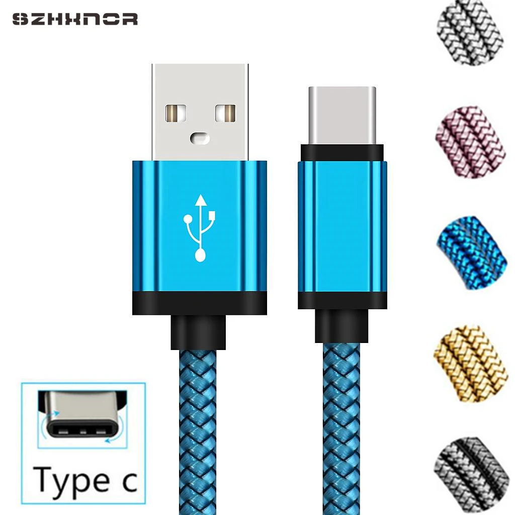 Cargador USB tipo C de 1m y 2m de largo, cable USB tipo C para Huawei P30 Lite, P20, P40 Pro, Samsung A51, A50, A30S, S10