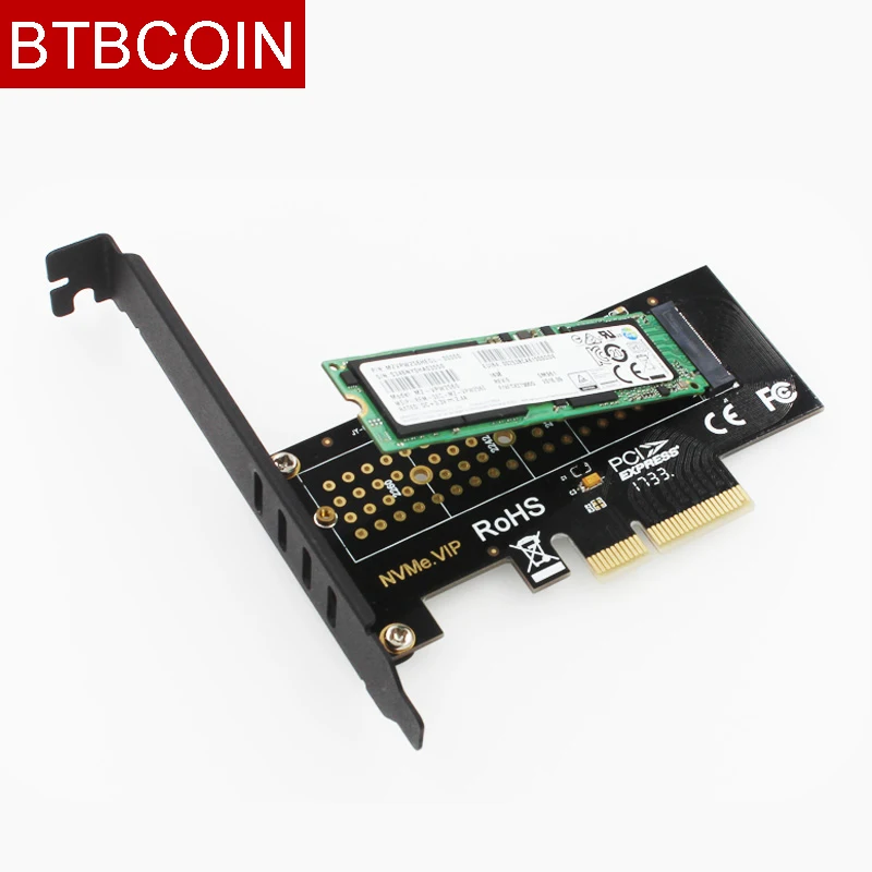 BTBcoin SK4 M.2 NVMe SSD NGFF a PCIE X4 adaptador M tarjeta de interfaz clave compatible con PCI Express 3,0 x4 2230-2280 tamaño m.2 velocidad completa - imagen 5