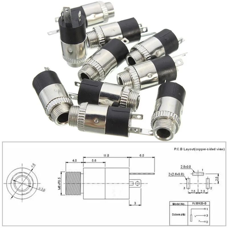 Adaptador PJ392 3.5mm Estéreo Auriculares - imagen 5
