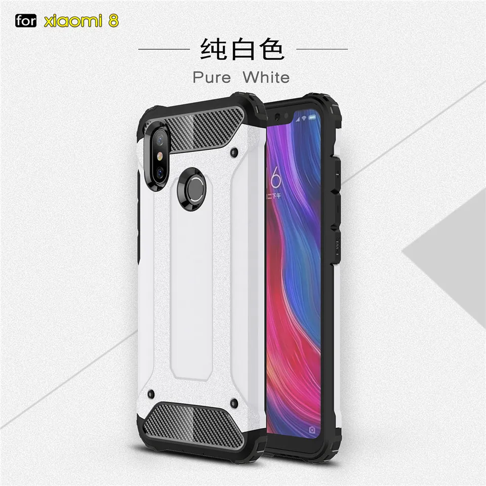 HereCaseStrong Hybrid Tough Shockproof Armor Phone Back Case For Xiaomi Mi8 SE Mix2S Mi5X 6X Redmi 5A Note 5A Rugged Impact Cover (12)