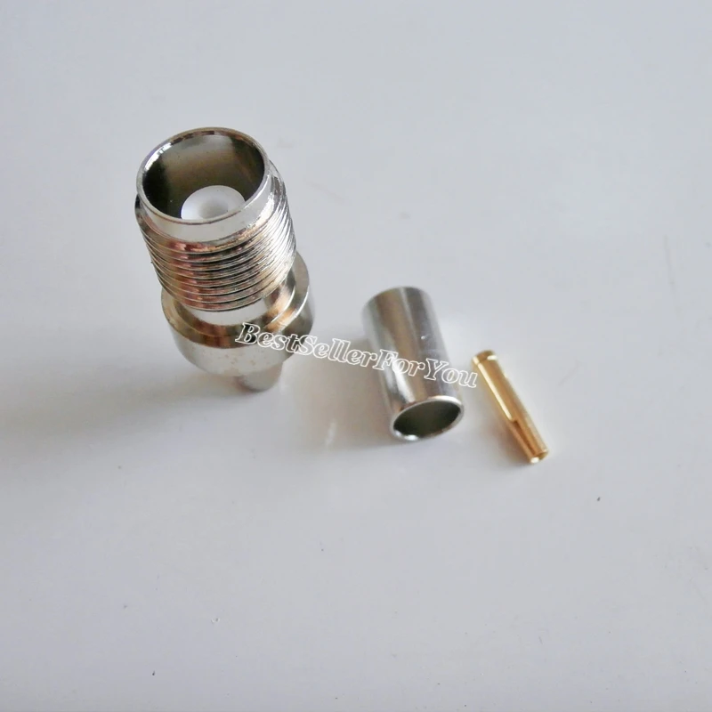 Conector TNC Hembra Coaxial – Compatible RG58 RG142 LMR195 RG400 - imagen 3