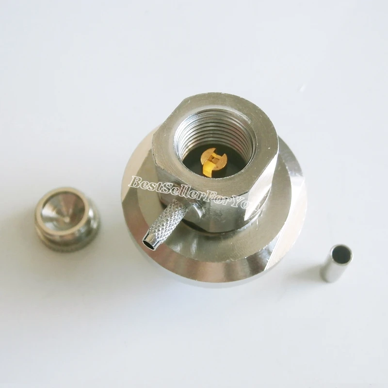 Engarce hembra UHF SO239 para conector de ángulo recto RG316, RG174, LMR100, 1 unidad - imagen 5