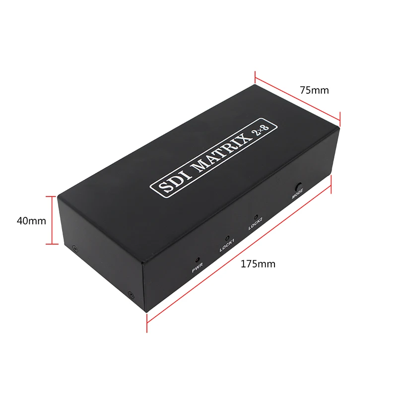 SD-SDI, HD-SDI,3G-SDI 2x8 Switch con BNC hembra 8 salidas SDI, 2 salidas SDI compatibles con extensor de distribución 1080P para proyector - imagen 4