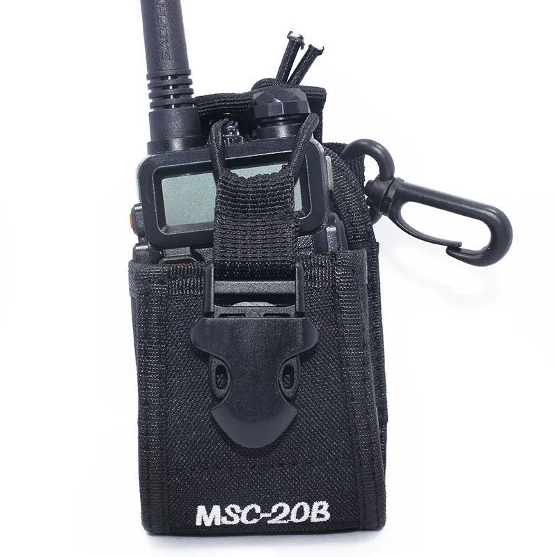 Baofeng 20B Nylon Walkie Talkie estuche protector bolsa portátil para BF-UV-5R BF-888S QuanSheng TYT Walkie Talkie accesorios de Radio - imagen 3