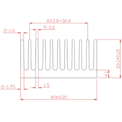 YOUNUON Disipador Térmico LED RGB 40x40mm CPU GPU