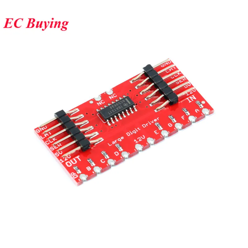 TPIC6C596 registro de cambios de 8 bits módulo de pantalla de controlador de tubo Digital de 7 segmentos para placa PCB electrónica Diy Andrino - imagen 2
