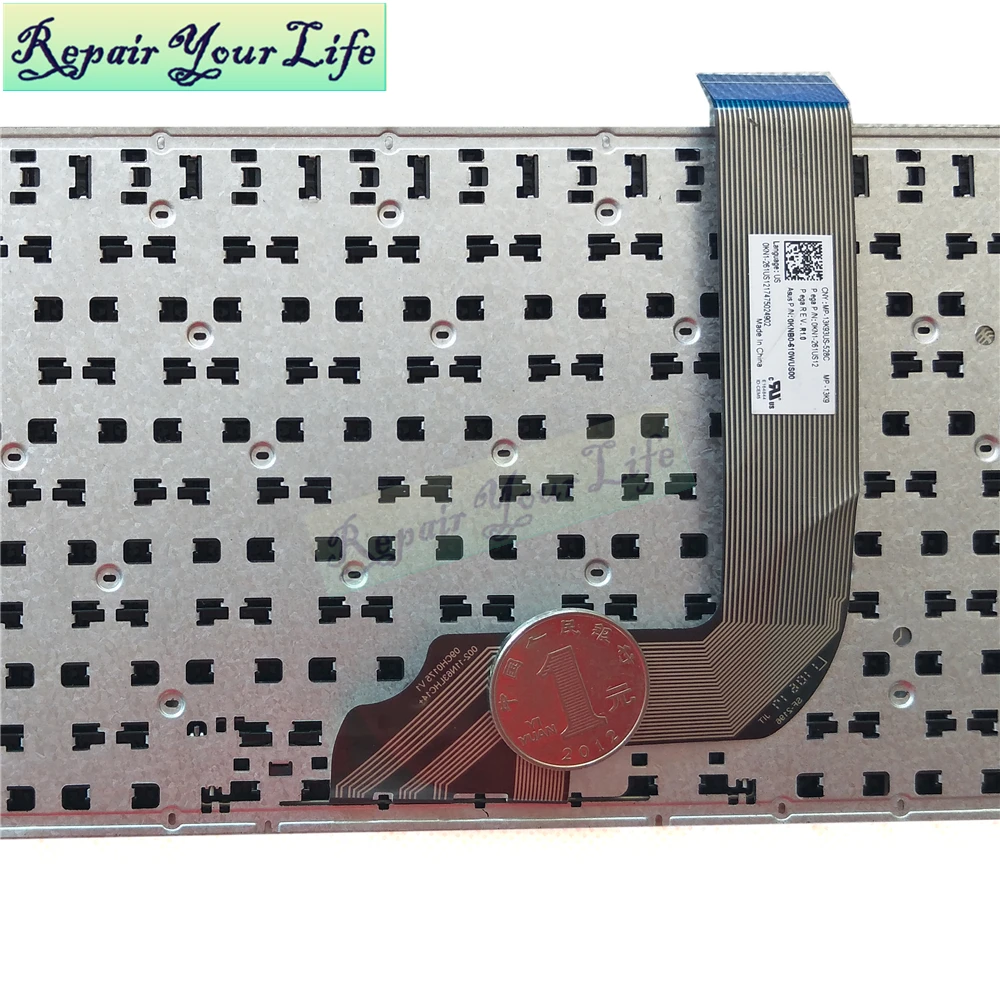 Teclado de ordenador portátil para Asus, negro, sin marco, para X542U, X542UAP, X542UAR, X542UA, X542, 0KN1-261US12, 0KNB0-610WUS00, MP-13K93US - imagen 4