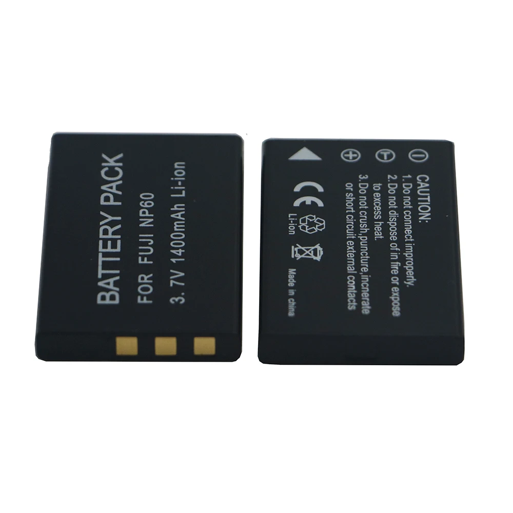 1400mAh NP-60 FNP60 NP60 SLB 1137 1037 CNP-30 K5000 D-Li2 Li-20B batería para Fujifilm F50I F501 F401 ZOOM F410 F601 F601Z - imagen 3