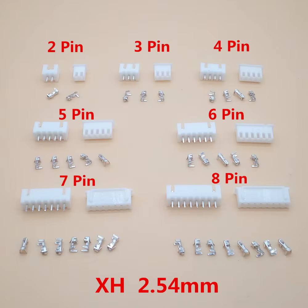 Kit Conectores JST XH 2,54 mm Macho Hembra 2-12 Pines Engarzadores - imagen 3