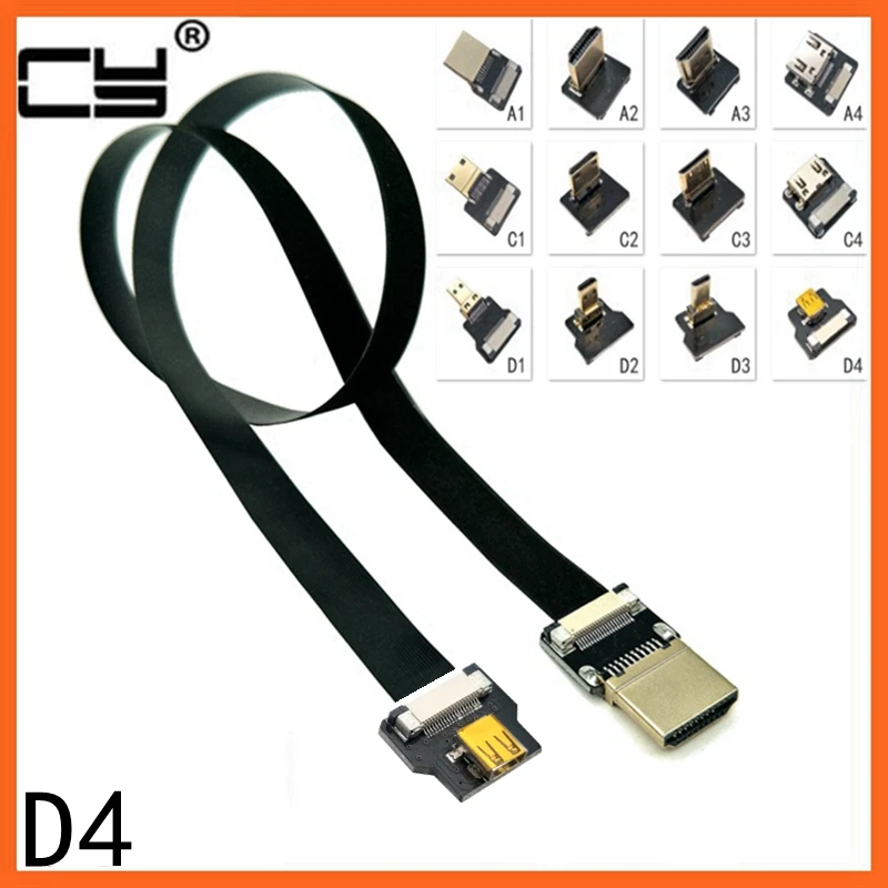 Adaptador Micro HDMI compatible con micro HD, adaptador de extensión HD 1,4 hembra, convertidor 1080P para teléfono, tableta, cámara HDTV MP4 - imagen 2