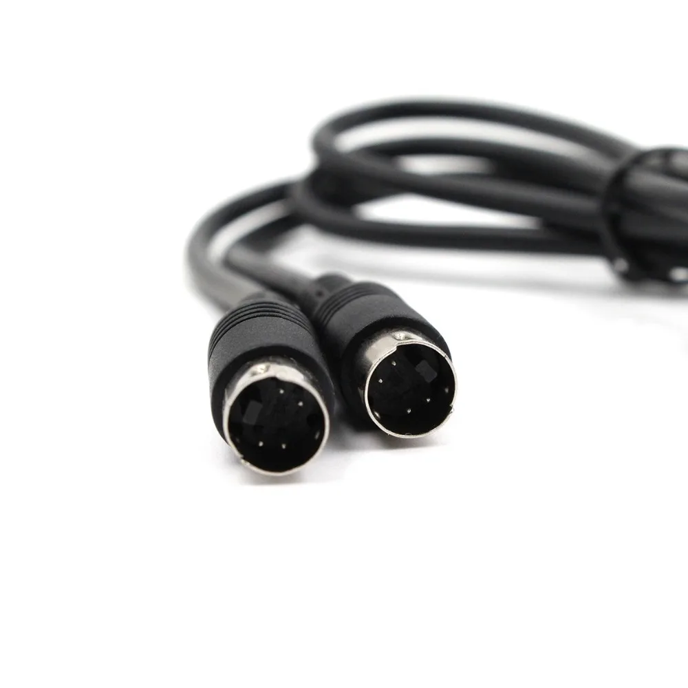 Cable S-video de 1m/60cm macho a macho, cable de TV conectado al ordenador de 4 pines para proyector, VCR, DVD, niquelado, nuevo - imagen 2