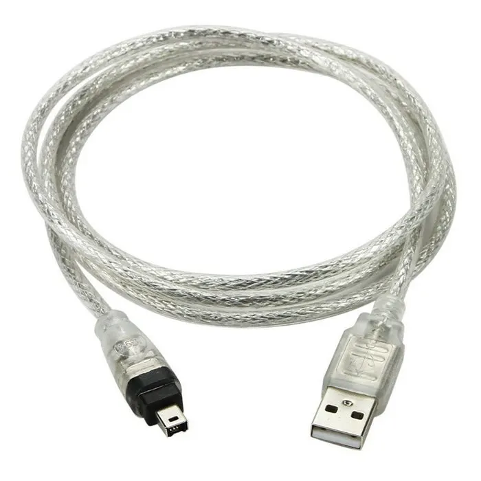 Cable adaptador USB macho a Firewire IEEE 1394, 4 pines, macho, iLink, firewire 1394, para cámara SONY DCR-TRV75E DV, 100cm - imagen 2