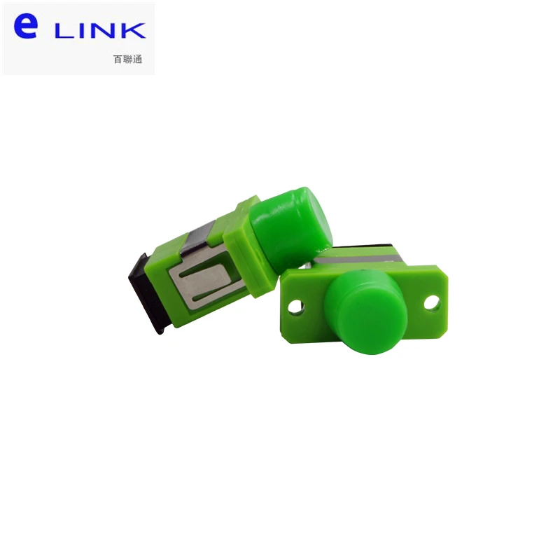 Adaptador de fibra óptica 50 Uds SC-FC plástico azul verde monomodo conector Simplex APC SM acoplador envío gratis ELINK 0.2dB - imagen 3