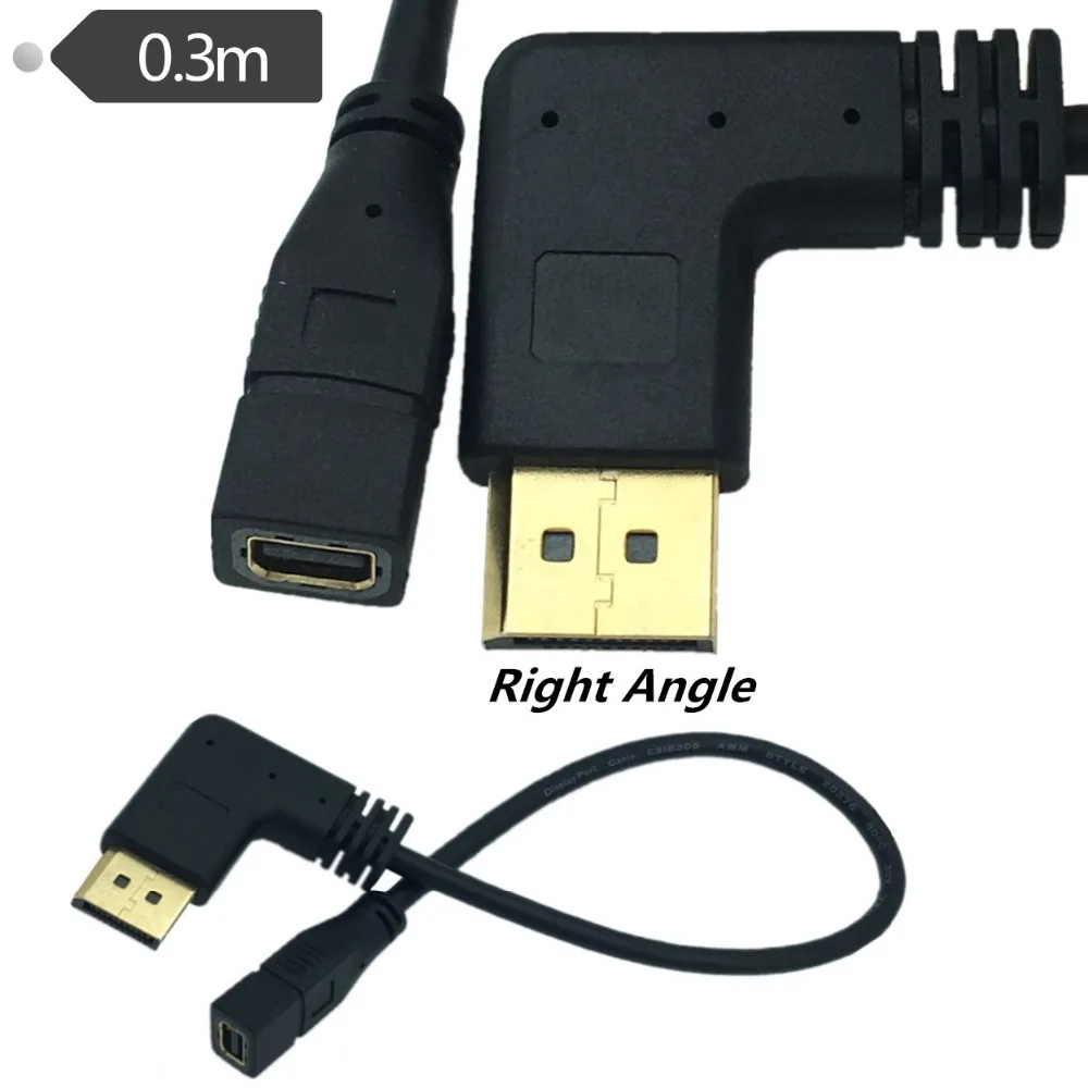 Convertidor adaptador Mini DisplayPort hembra a DP macho de 30cm TB para MacBook pro Air Surface Pro3 Pro2 - Cable de 0,3 m - imagen 3