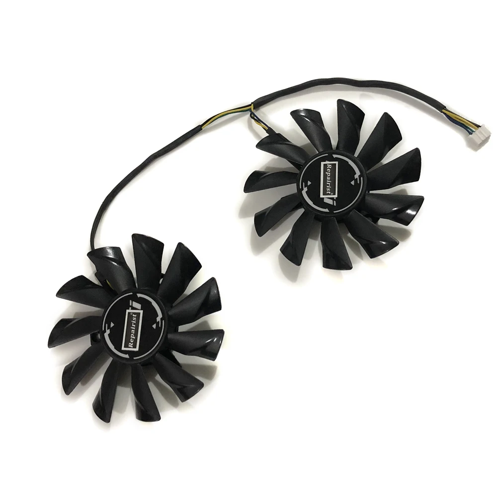 2 unids/set, PLD09210S12HH, enfriador de ventilador de tarjeta gráfica, para MSI RX 580 480 570 ARMOR, 4060 VENTUS 8GB, refrigeración de tarjetas de vídeo GPU - imagen 5