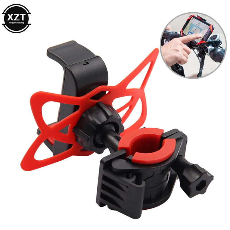 Soporte para manillar de bicicleta, extensor de Clip para teléfono con banda de soporte de silicona para Iphone x Samsung XIAOMI GPS