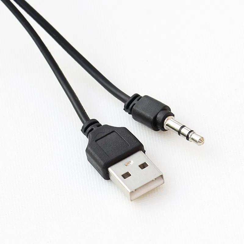 2 en 1 para reproductor Bluetooth altavoz portátil USB2.0 Cable macho Jack 3,5mm Cable auxiliar macho Mini USB 5 pines carga datos Cbale - imagen 4