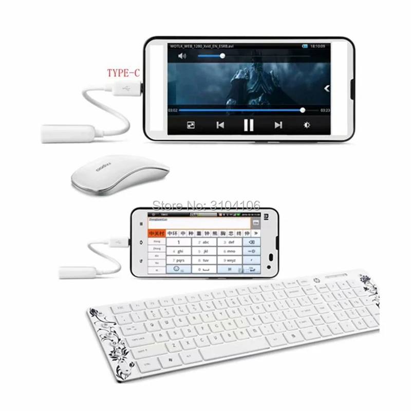 Tipo C a USB 2.0 OTG Adaptador USB2.0 Tipo-C Cable de datos Conector USB C Cable formobile teléfono - imagen 3