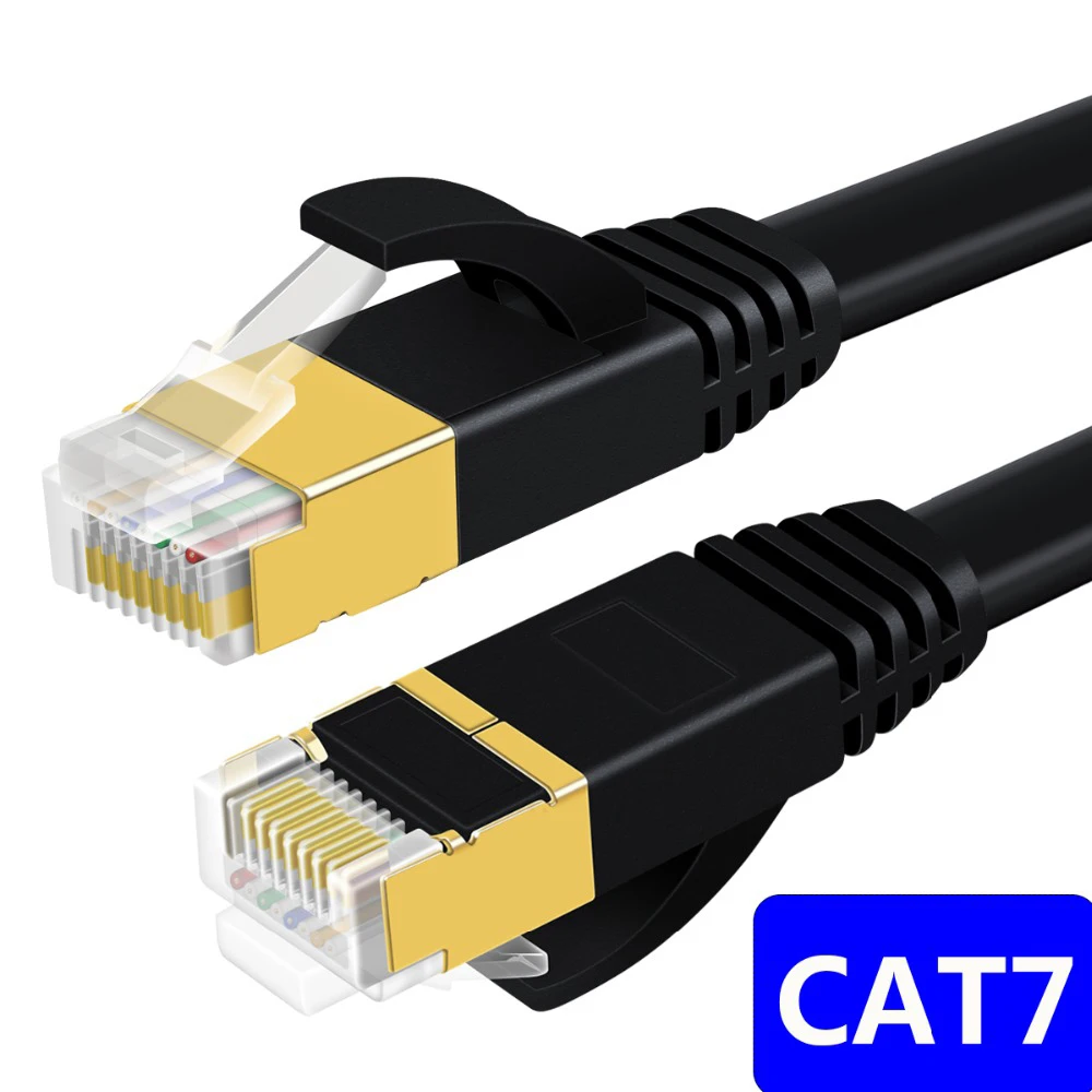 Cable Lan CAT7 Cat8 RJ45 cat 7 8 cable rj 45 Cable de red Ethernet Cable de conexión corto 30cm 10m 15m 20m para enrutador de ordenador portátil Cable de PC - imagen 2