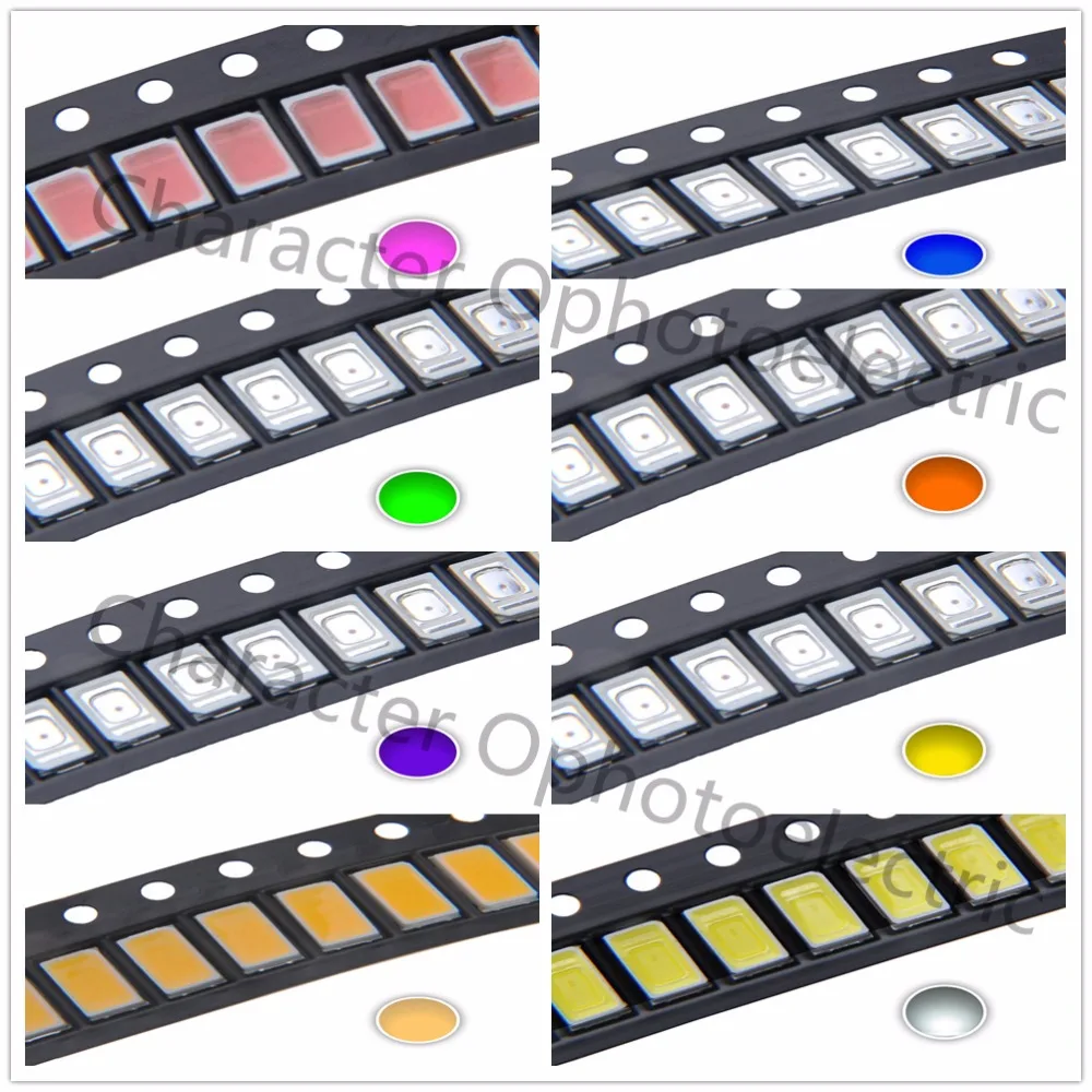 CHIP SMD de alta potencia, 100 w, 1/2w, 0,5 led uv rojo, verde, azul, amarillo, 5630/5730 Uds.