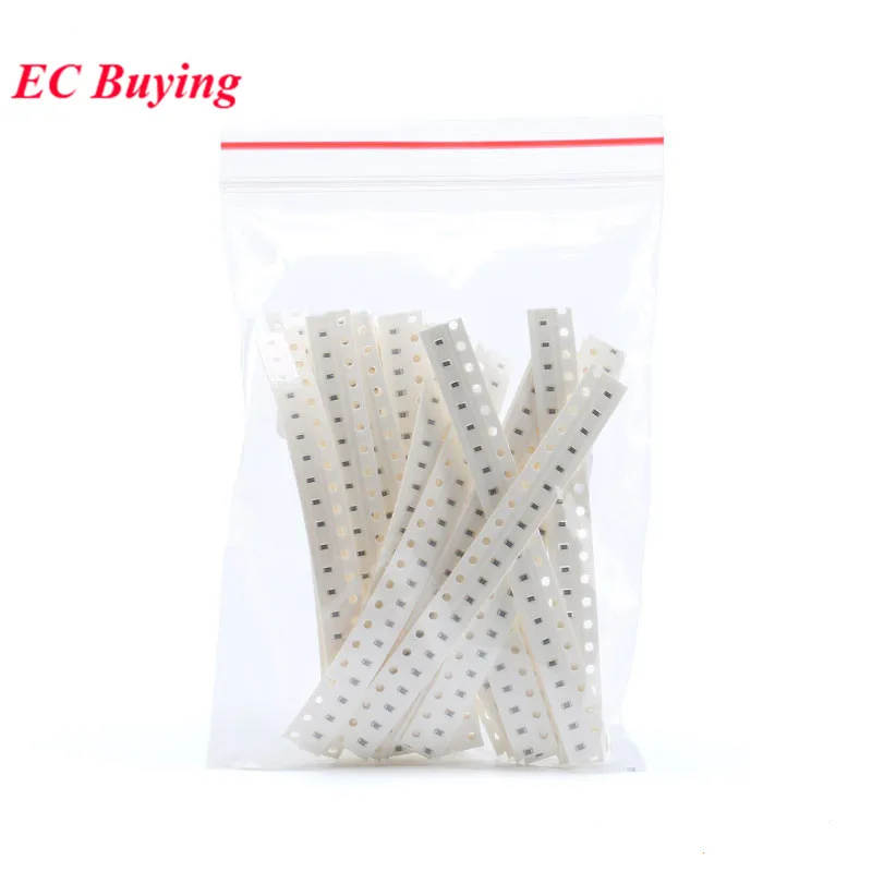 420 UDS-1000 Uds SMD 1206 0603 0805 1210 0402 Kit de resistencias surtido 5% 1% 0R-39R 43R-560R 620R-12K componente electrónico de resistencia - imagen 2