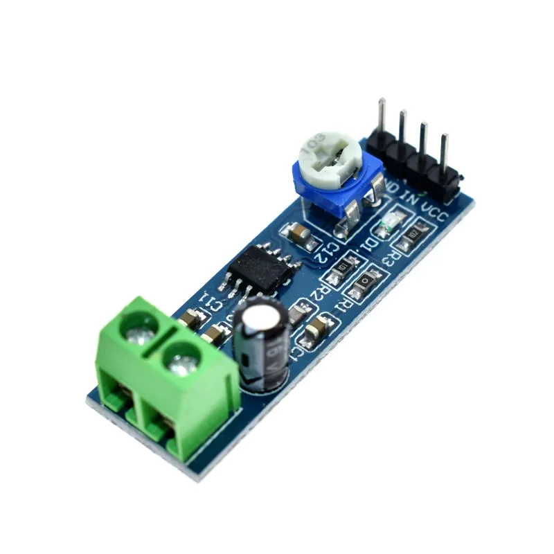 Módulo amplificador de potencia de audio LM386, placa amplificadora de ganancia de 200 veces, mono, entrada de 5V-12V - imagen 4