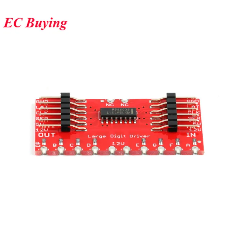 TPIC6C596 registro de cambios de 8 bits módulo de pantalla de controlador de tubo Digital de 7 segmentos para placa PCB electrónica Diy Andrino - imagen 3