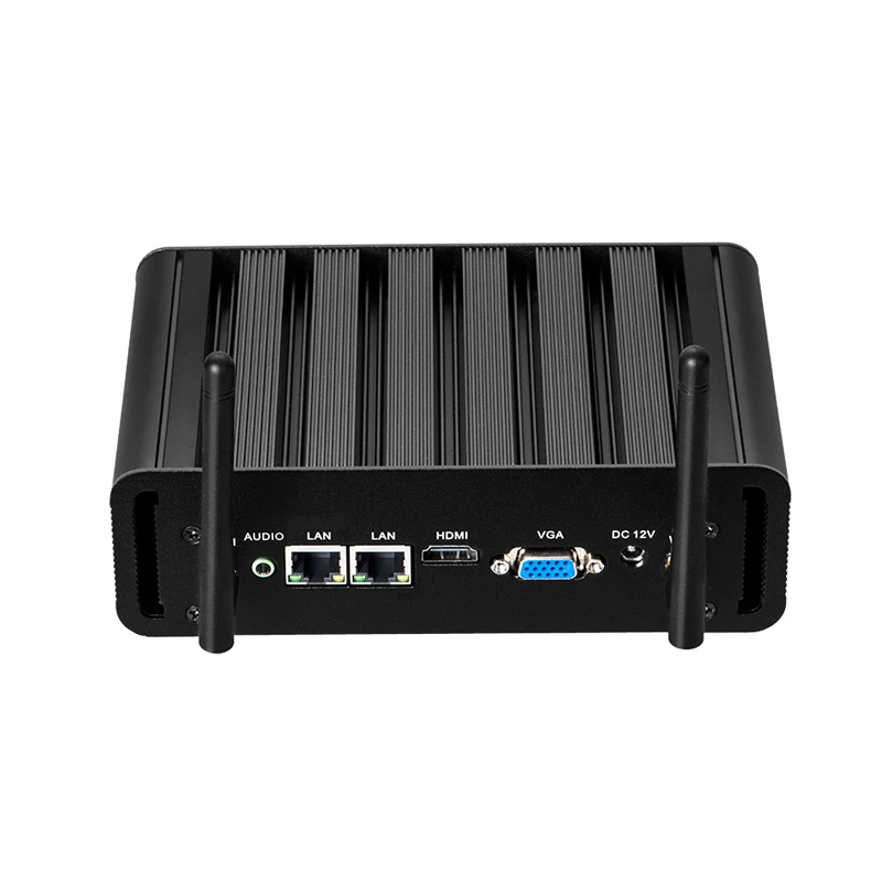 Fanless Industrial Mini PC Intel Core i7-4600U 2x COM RS232 RS485 2x Gigabit Ethenret HDMI VGA 4x USB3.0 WiFi Windows 10 Linux - imagen 3