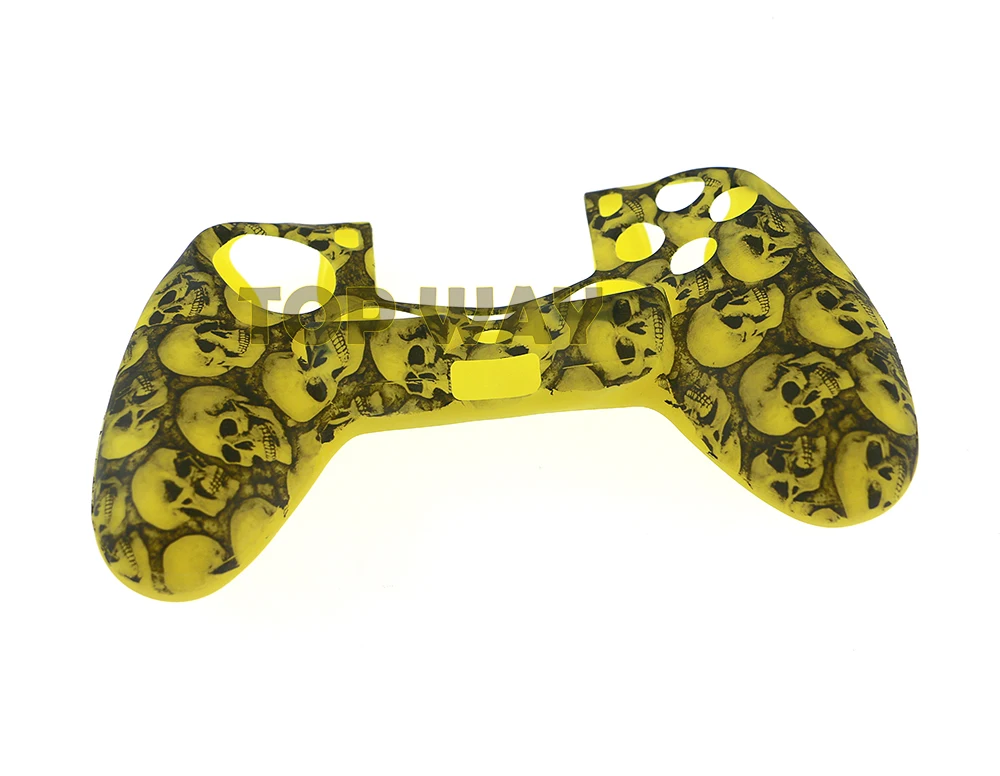 1 Uds. Funda protectora antideslizante de silicona con calavera, funda de piel suave con calavera para PS4 PS4 Slim PS4 Pro - imagen 4