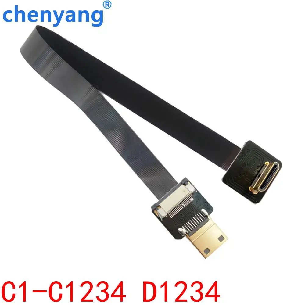 C1-C1234 D1234 FPC cinta plana compatible con HDTV paso de Cable 20 pines para HD HDTV FPV multicóptero fotografía aérea FPV FFC