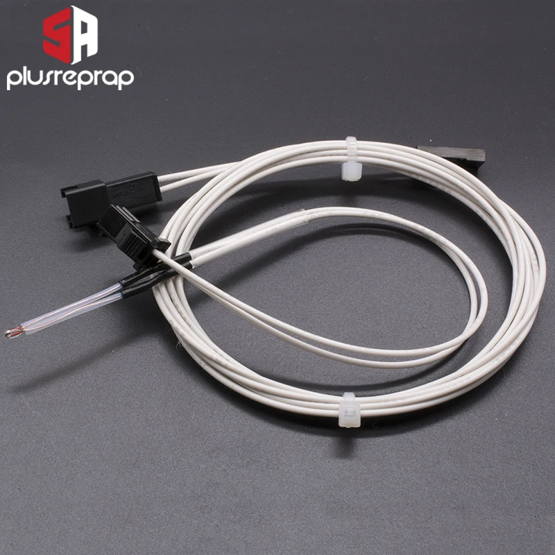 Sensor de Termistor NTC 100 de 3950 K ohm, reemplazo Simple de Línea B final con Cable Dupont, piezas de impresora 3D, Sensor de temperatura - imagen 2