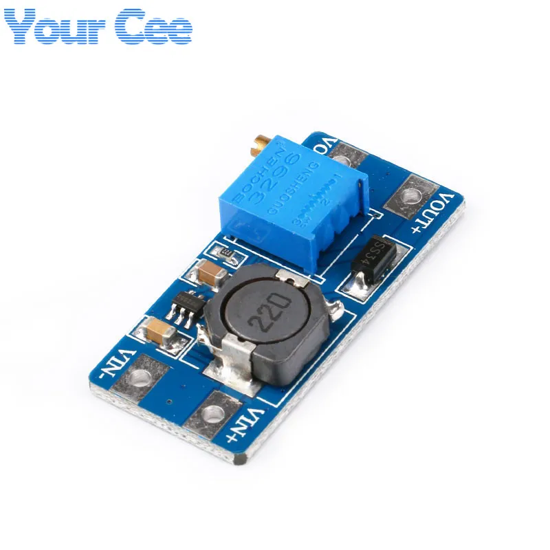 2 unids/lote MT3608 DC-DC convertidor elevador módulo de fuente de alimentación Boost placa elevadora salida máxima 28V 2A - imagen 3