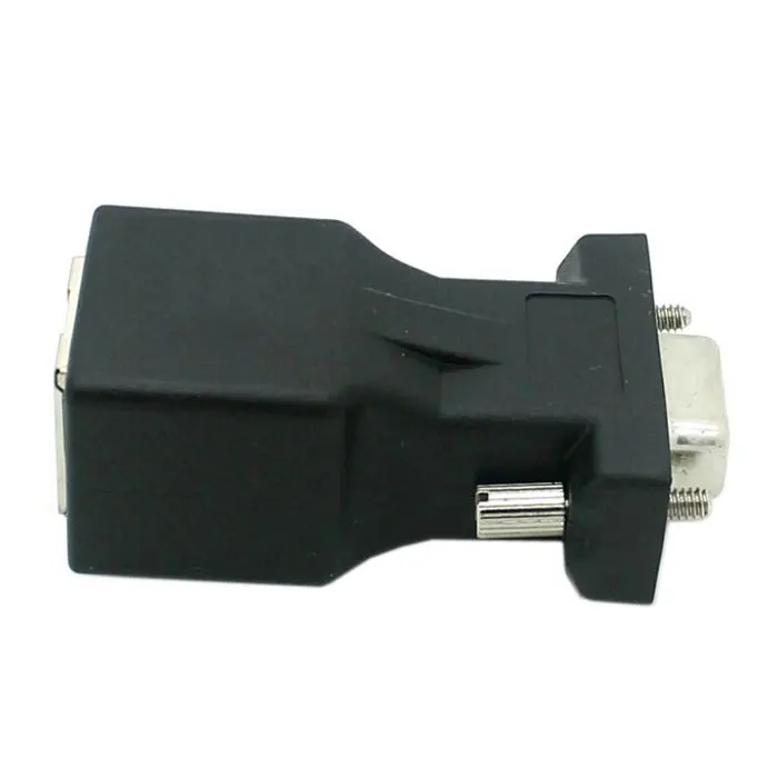 Extensor adaptador de Cable de red VGA RGB HDB hembra de 15 pines a LAN RJ45 para transmisión de vídeo de ordenador de alta resolución CAT5 CAT6 - imagen 3